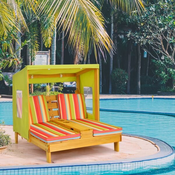 Kids Double Chaise Lounge Chair – Colorful